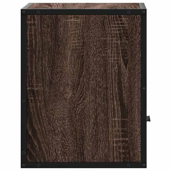 Maison Exclusive - Väggmonterad sängbord i brunt ek 40x31x39,5 cm