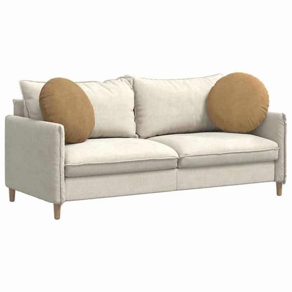 Sædehynder - EKSKLUSIV HUS - Sæt 2 - Velour - Rund Ø50 x 19 cm - Brun brun