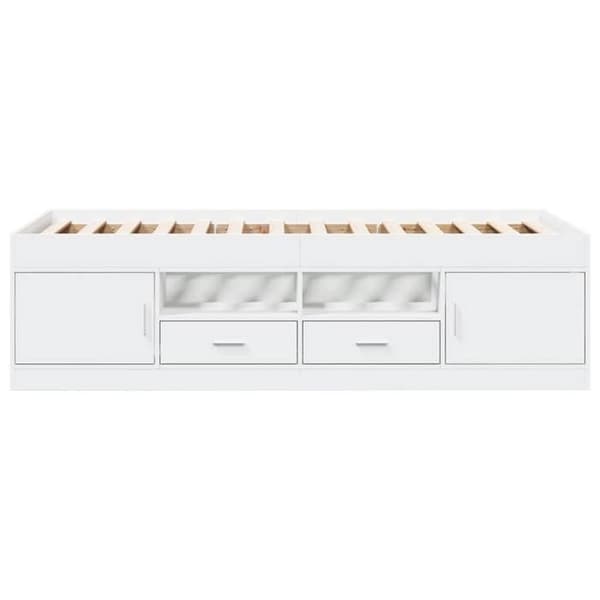 Senge & senge rammer - MAISON EXCLUSIVE - Dag seng - Hvid - 90 x 200 cm - Med skuffer Vit