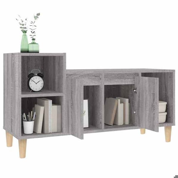 Maison Exclusive - TV-möbel Sonoma grå 100x35x55 cm Ingenjörsträ