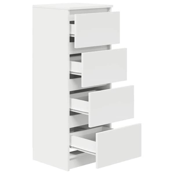 Maison Exclusive - Hvidt buffet 37,5x35x99 cm ingeniørtræ