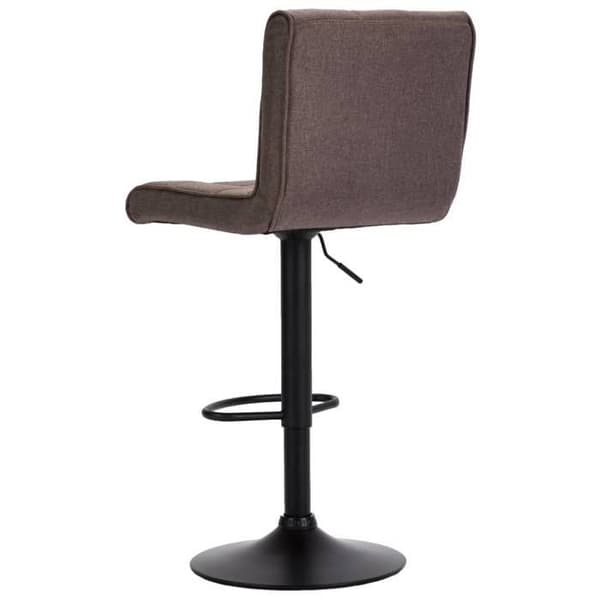 Barstolar - Exklusivt Hem - Taupe - Polstret polyester tyg - Justerbar & 360° svängbar mol