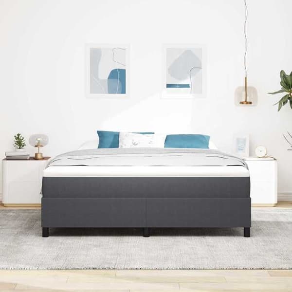 Maison Exclusive - Tummanharmaa sänkykehys, 180 x 200 cm Mörkgrå