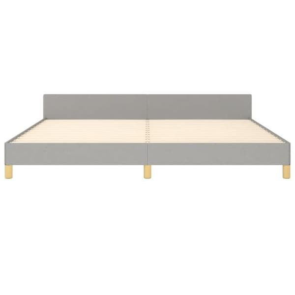Maison Exclusive - Sengebund uden madras lys grå 200x200 cm stof