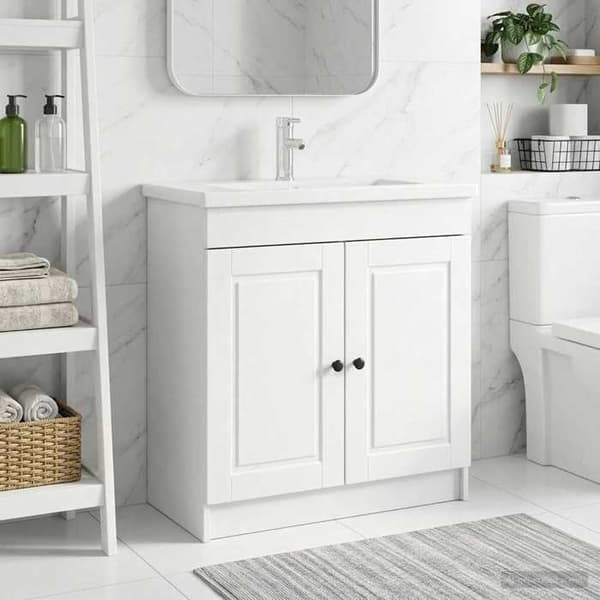 Maison Exclusive - Badrumsskåp under diskbänk Vit 78,5 x 37,5 x 81 cm Vit