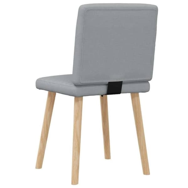 Maison Exclusive - Matstolar set om 2 ljusgrå tyg