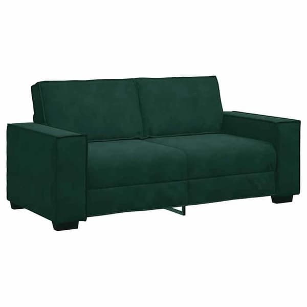 Maison Exclusive - Soffa 2 platser mörkgrön 180 x 78 x 84 cm sammet Mörkgrön