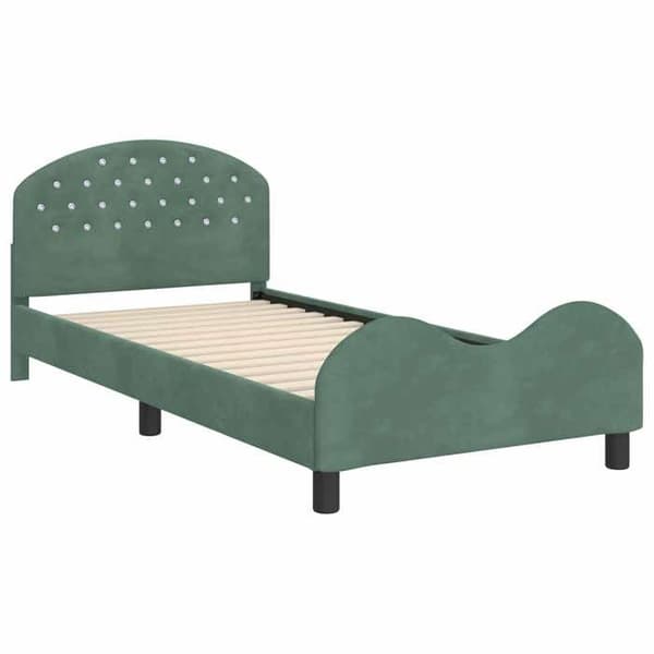Maison Exclusive - Sengestel til børn med hovedgærde Grøn Hav 90 x 190 cm