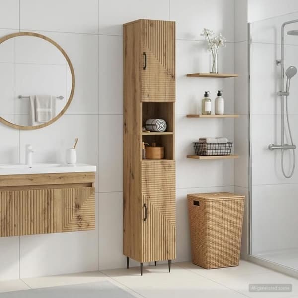 Maison Exclusive - Badeværelsesskab med Åben Hylde HAARLEM