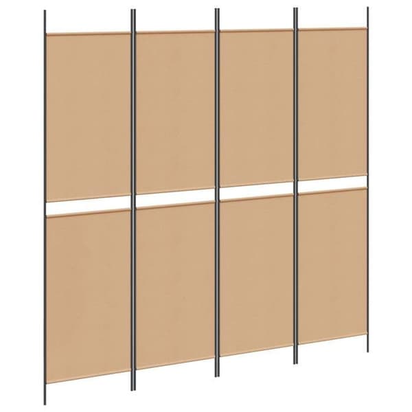 Maison Exclusive - 4-delad skärm Beige 200 x 200 cm Tyg beige