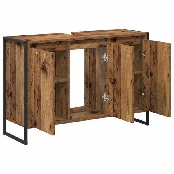 Maison Exclusive - Badeværelsesskab i gammelt træ 90 x 30 x 60 cm