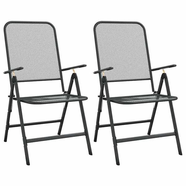 Maison Exclusive - Trädgårdsset 3 delar antracit metall nät