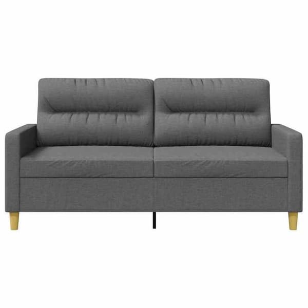 Maison Exclusive - Tummanharmaa 2-paikkainen sohva 140 cm Kangas Mörkgrå