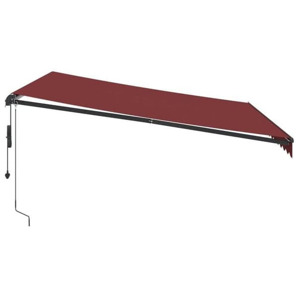 Maison Exclusive - Fällbart tak Bordeaux 400 × 350 cm Polyester