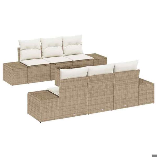 Maison Exclusive - 8-delt have-sofa sæt i beige og creme polyrotin