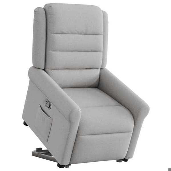 Maison Exclusive - Grå moln tyg reclinerfåtölj grått moln
