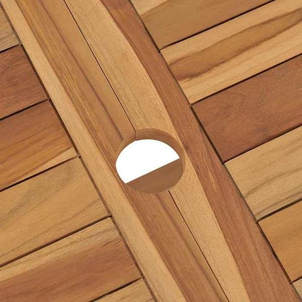 Maison Exclusive - Sammenklappeligt havebord 120x70x75 cm Solid teaktræ