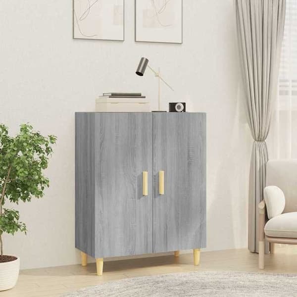 Buffet - EKSKLUSIVT HUS - Sonoma - Grå - 2 døre - Ingeniørtræ 70x34x90 cm grå