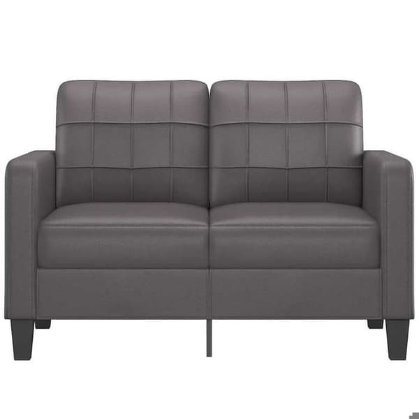 Maison Exclusive - 2-personers sofa Grå 120 cm Syntetisk læder