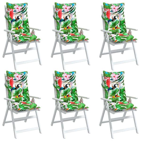 Maison Exclusive - Højryggede stolpuder sæt af 6 multicolor