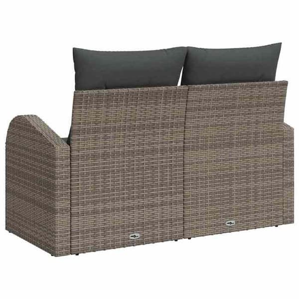 Maison Exclusive - Puutarhatuoli harmaalla tyynyllä 124 x 62 x 69cm polyrottinki