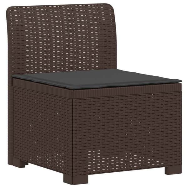 Havemøbel - EKSKLUSIVT HUS - 4 pladser - Polypropylen - Rattan stil - Brun brun