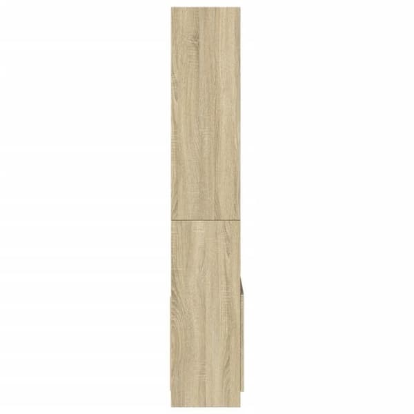 Maison Exclusive - Buffet høj 63x33x180 cm egetræ sonoma ingeniørtræ
