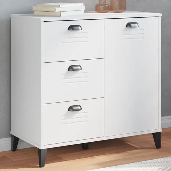 Maison Exclusive - Buffet VIKEN hvid 80x40x80 cm ingeniørtræ Vit