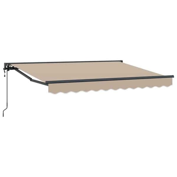 Maison Exclusive - Elektrisk utdragbar markis Beige 3,5 x 2 m