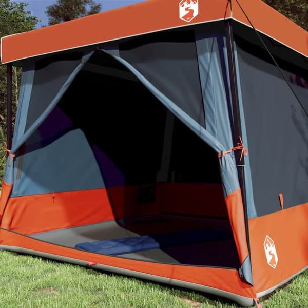 Maison Exclusive - Sæt af 2 campingtelte til 5 personer i grå og orange