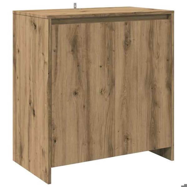 Maison Exclusive - Buffet 2 stk. egetræ håndlavet ingeniørtræ