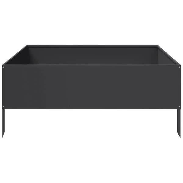 Maison Exclusive - Hævet havebed i sort 100x100x41 cm stål