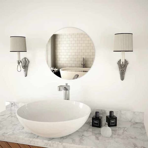 Maison Exclusive - Rund väggspegel 40 cm Glas