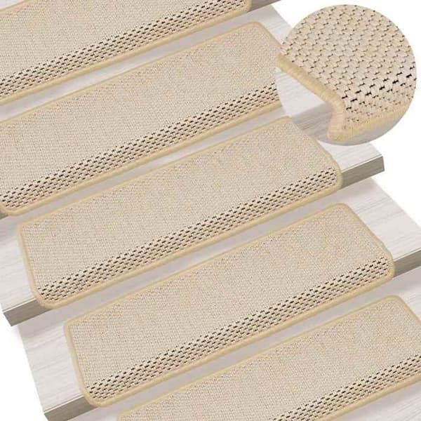 Maison Exclusive - Selvklæbende trappetæpper 30 stk 65x21x4 cm Berber