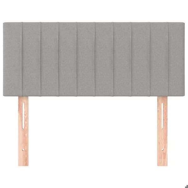 Maison Exclusive - Hovedgærde Lys grå 100x5x78/88 cm Stof