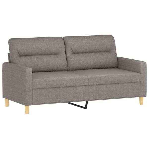 Maison Exclusive - Sæt af 2 sofaer med taupe stofpuder