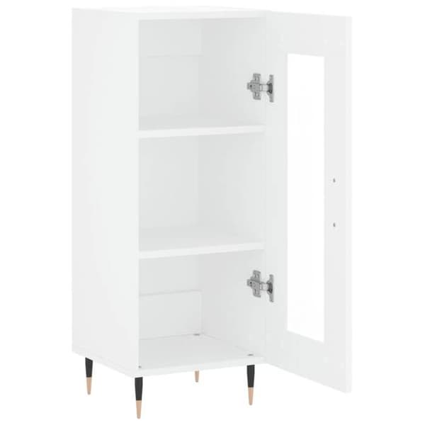Maison Exclusive - Hvidt buffet 34,5x34x90 cm ingeniørtræ
