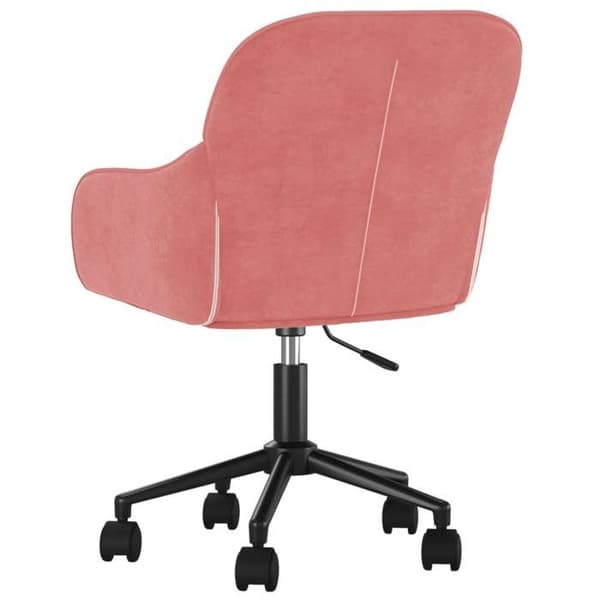 Maison Exclusive - Snurrstolar för matbord, set om 2, Rosa Sammet