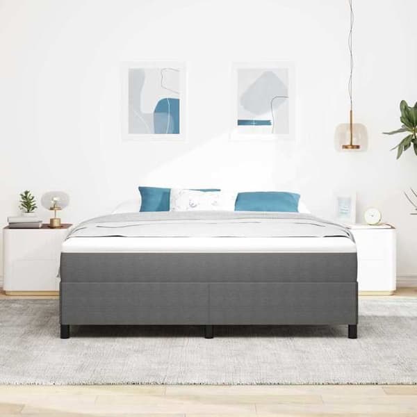 Maison Exclusive - Sengebund i lys grå 180 x 200 cm i fløjl