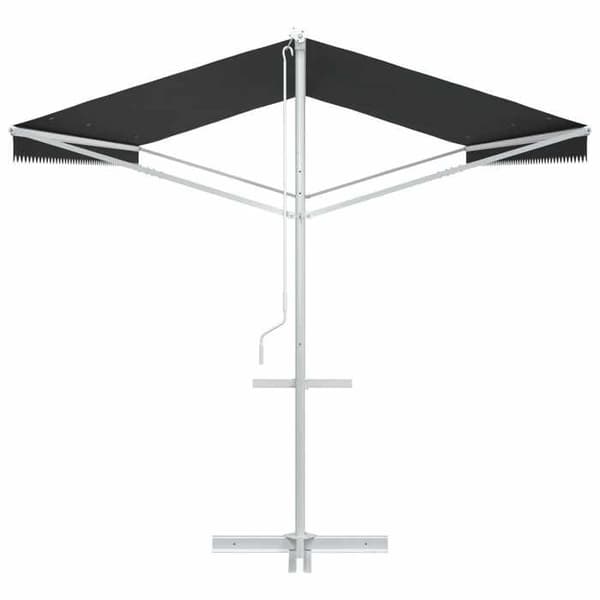 Maison Exclusive - Itsekantava katos 6 x 3 m Polyesteri Antrasiitti