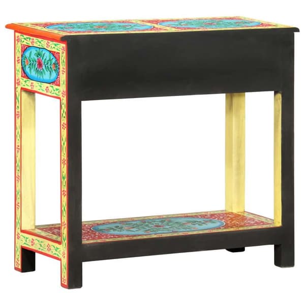 Maison Exclusive - Håndmalet konsolbord 80x35x75 cm Mango træ Gul