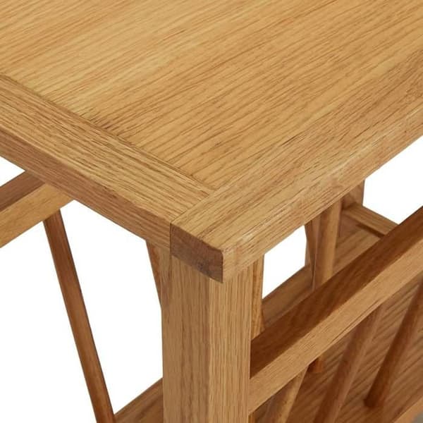 Maison Exclusive - Tidningsbord 45x27x42 cm Solid ek