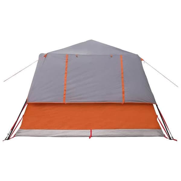 Maison Exclusive - Instantält för 10 personer Grå och orange Polyester och Stål