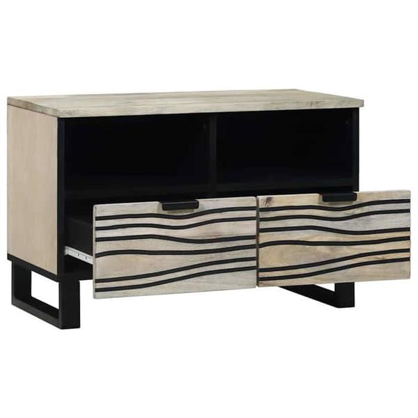 TV-möbel - EXKLUSIV HEM - 70x33x46 cm - Vit - Ingenjörsträ - Väggmontering Vit