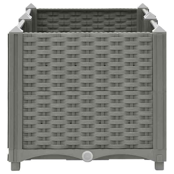 Maison Exclusive - Hævet seng 80x40x38 cm Polypropylen ljusgrått