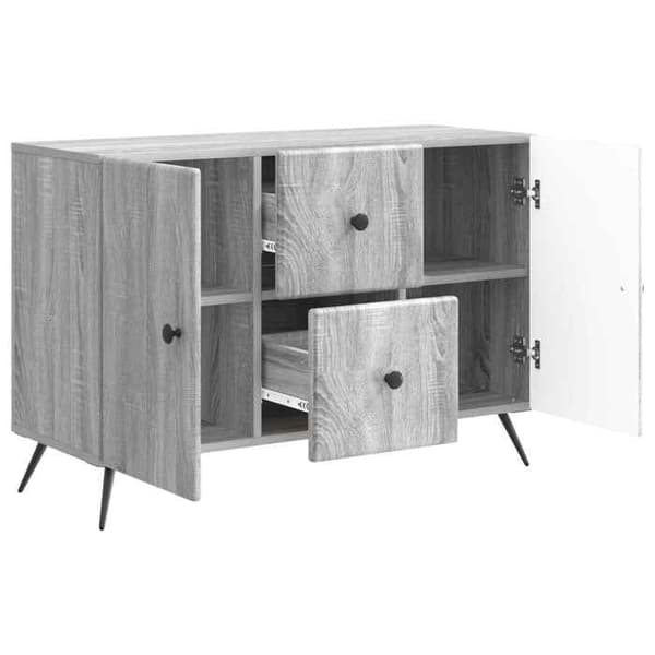 Maison Exclusive - Buffé Sonoma grå 89 x 34,5 x 60 cm Ingenjörsträ