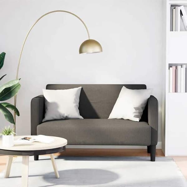 Maison Exclusive - Vaaleanharmaa 109 cm:n samettinen sohva