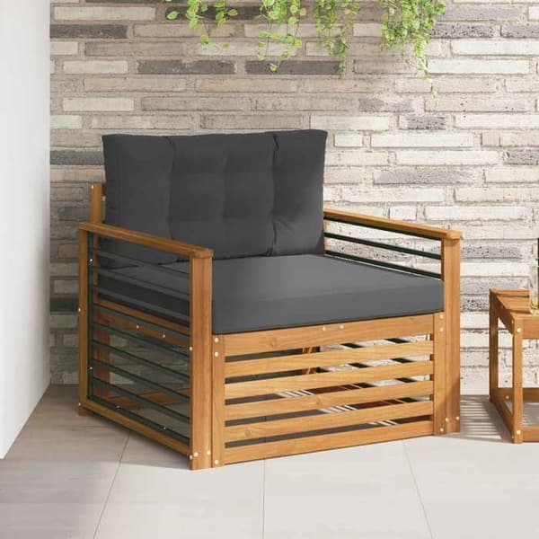 Maison Exclusive - Udendørs sofa i massivt akacietræ og polyester
