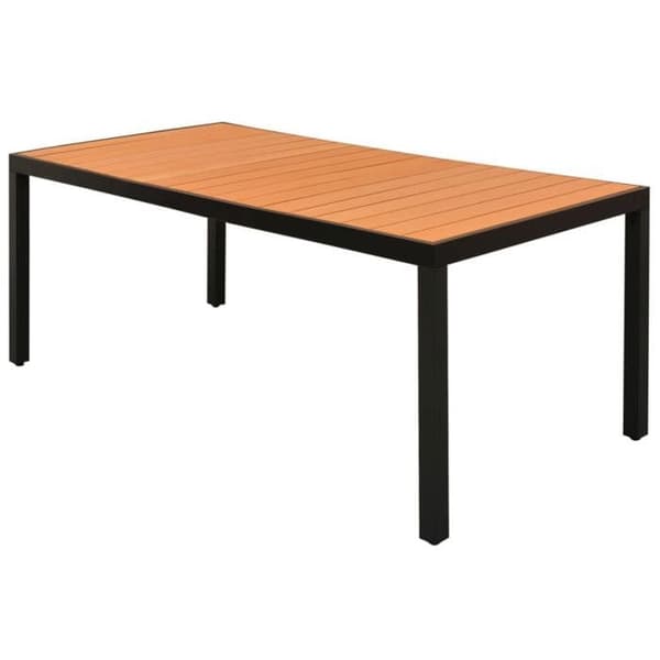 Maison Exclusive - Trädgårdsset 7 delar PVC flätad svart brun