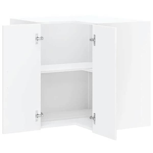 Maison Exclusive - Kalmar vit blank hörnskåp för kök
